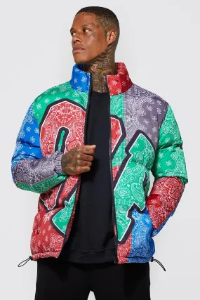 Printed Ofcl Bandana Puffer