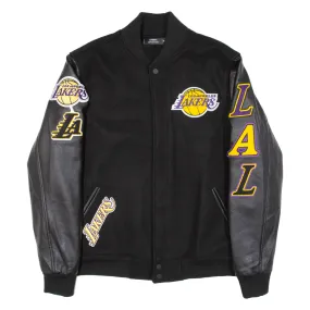 PRO STANDARD Los Angeles Lakers Quilted Lined Mens Varsity Jacket Black 2XL