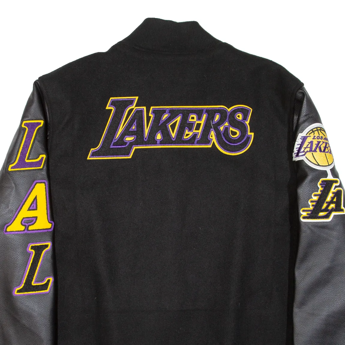 PRO STANDARD Los Angeles Lakers Quilted Lined Mens Varsity Jacket Black 2XL