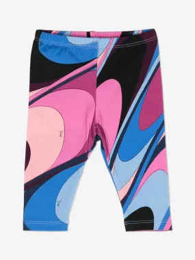 Pucci Baby Girls Onde Print Leggings in Multicolour