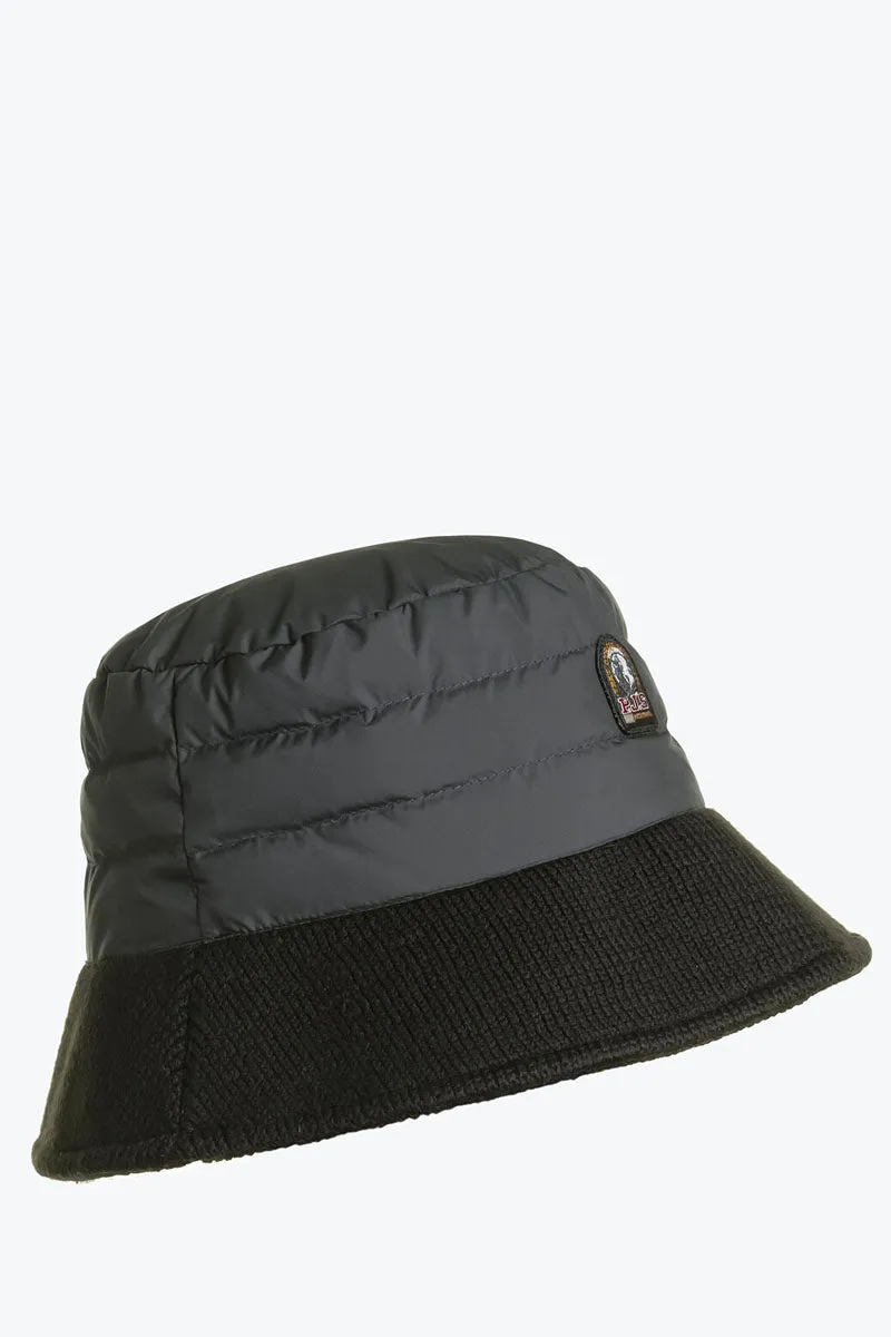 Puffer Bucket Hat Black