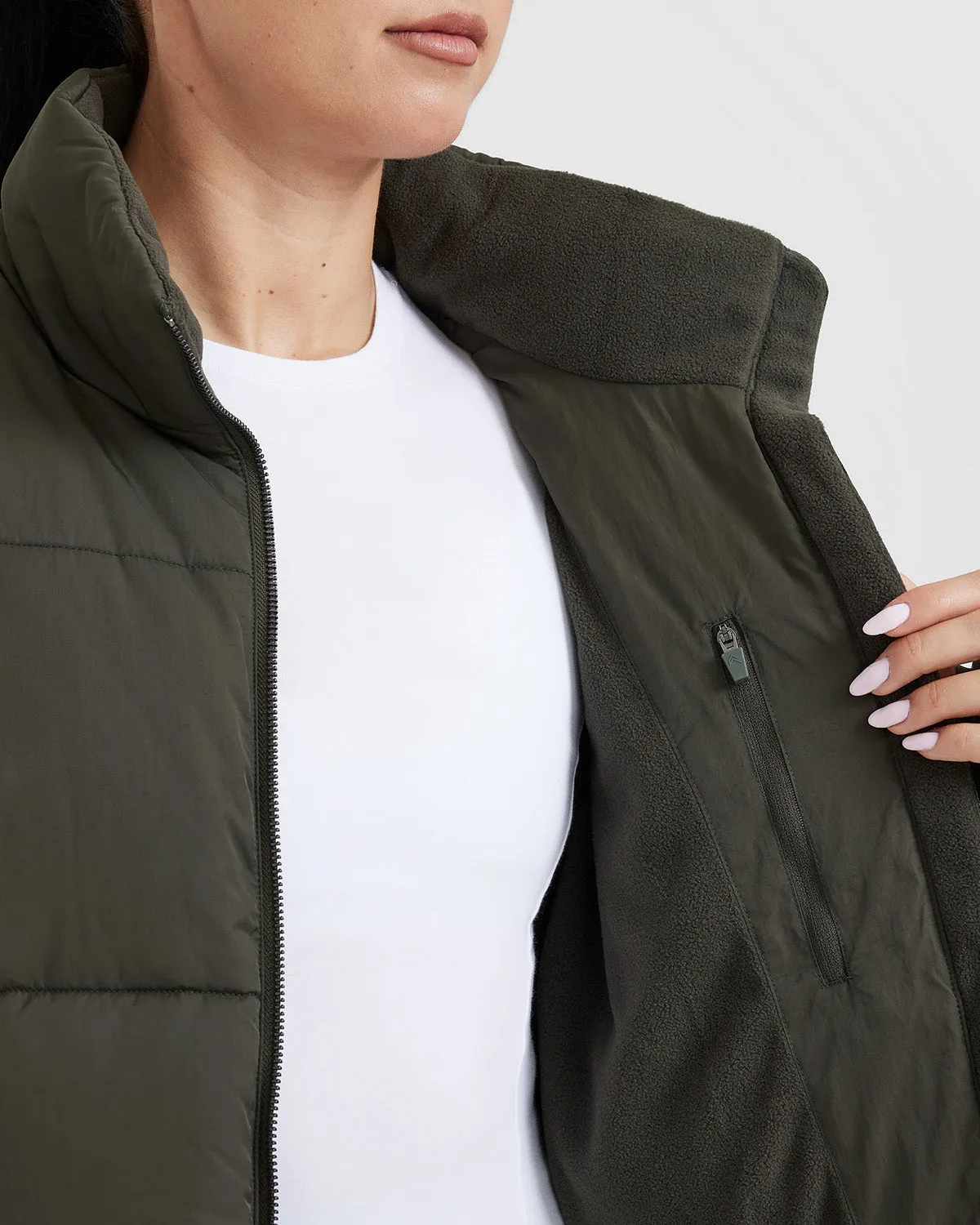 Puffer Jacket | Khaki