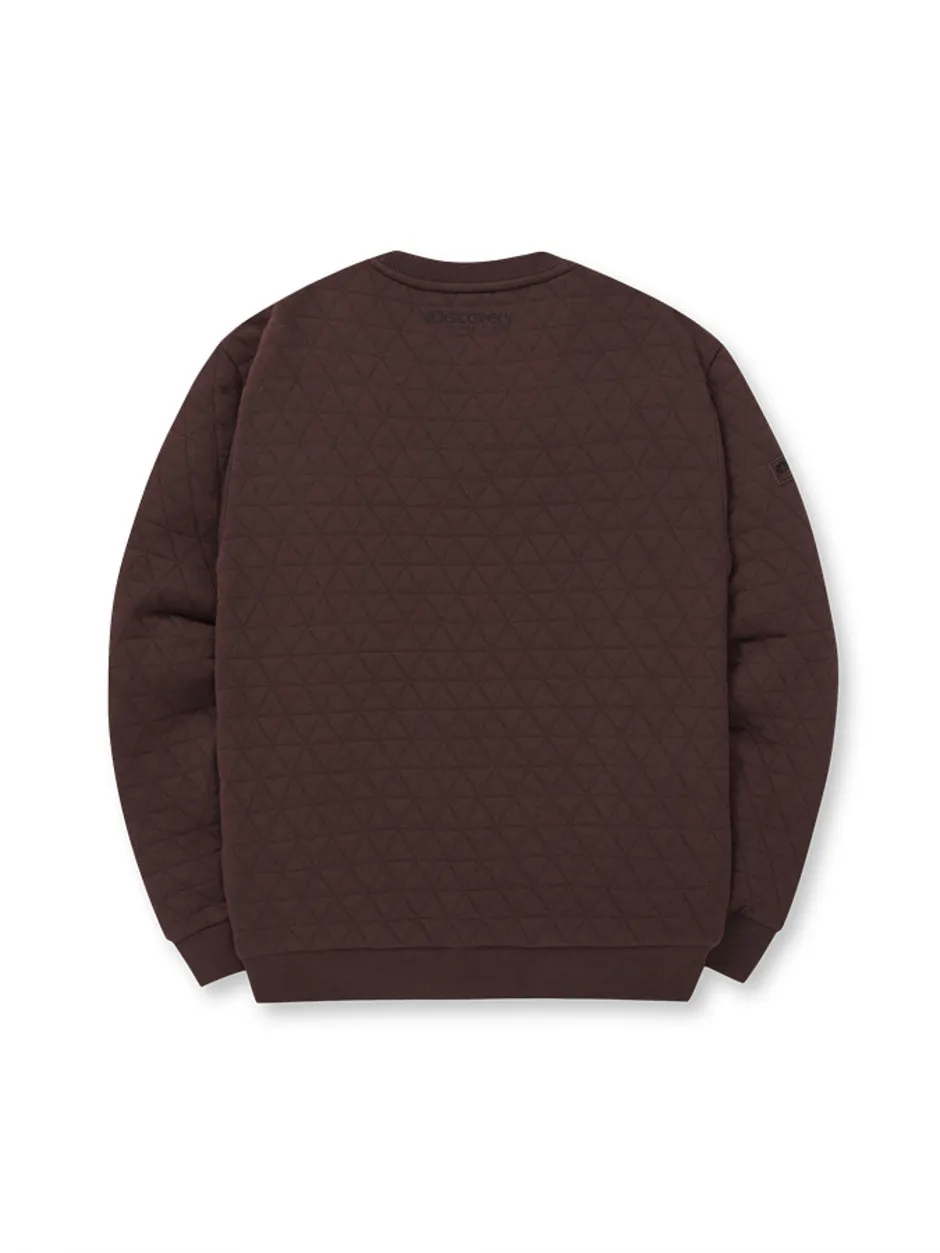 Quilted Sweatshirt Burgundy