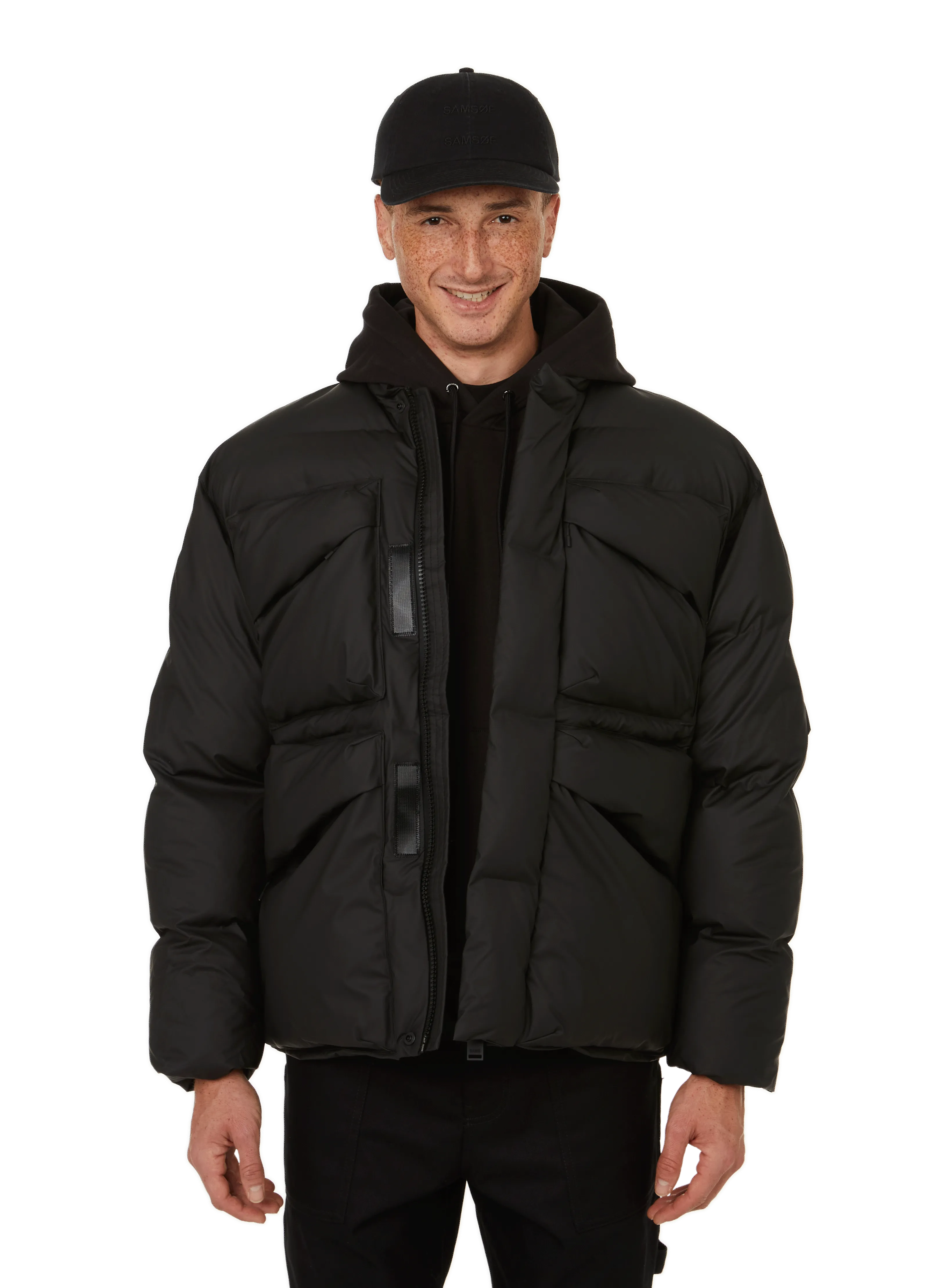 RAINS  Quilted down jacket  - Black