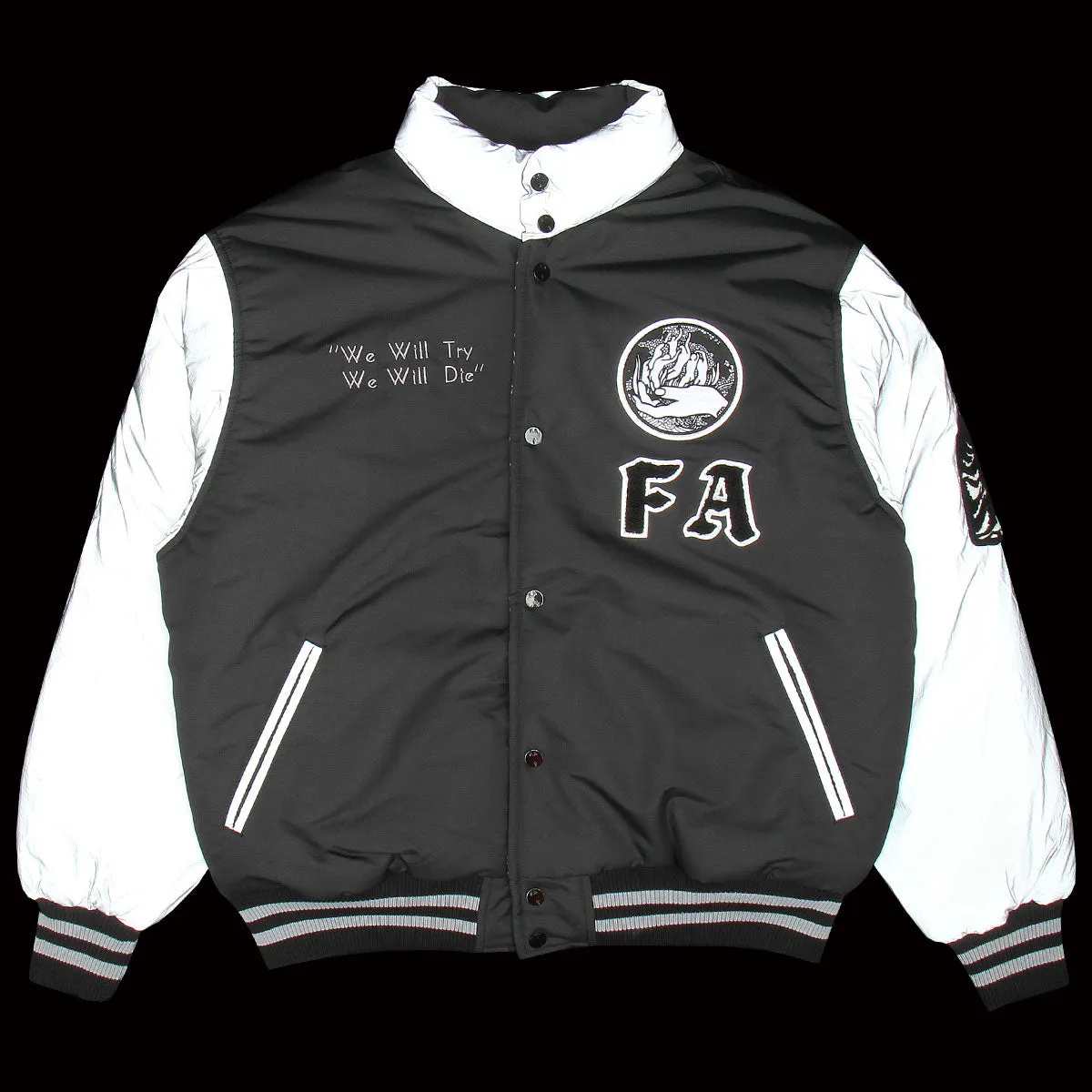 Reflective Reversible Varsity Puffer