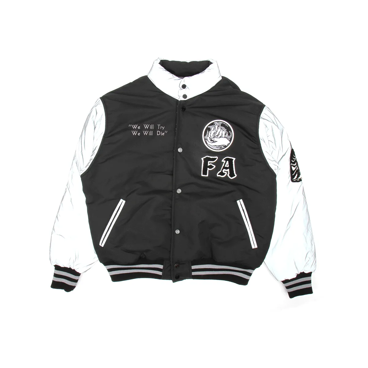 Reflective Reversible Varsity Puffer