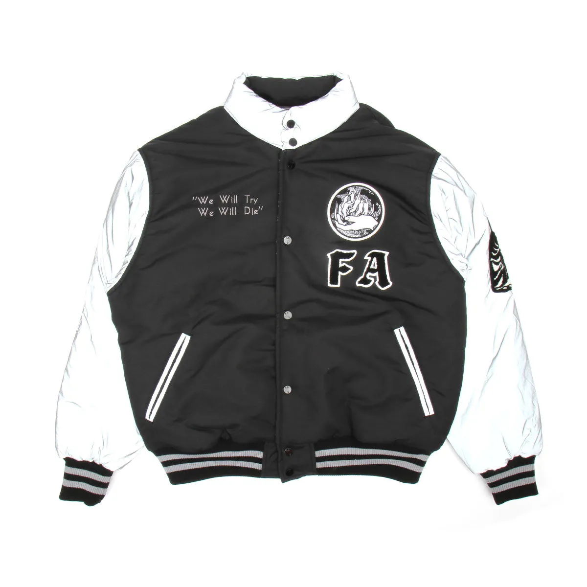 Reflective Reversible Varsity Puffer