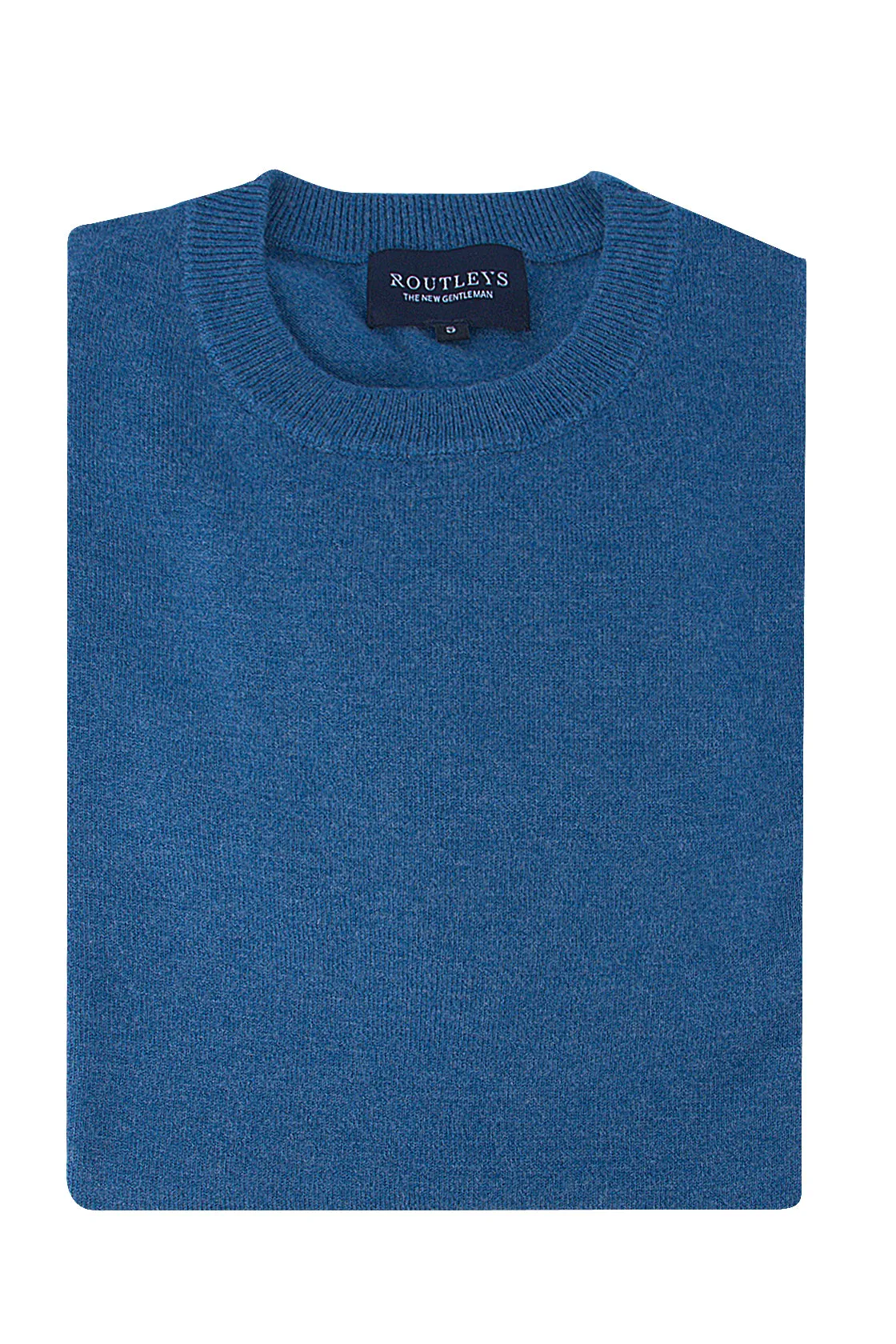 Routleys Wool/Cashmere Crew Neck Knit Blue