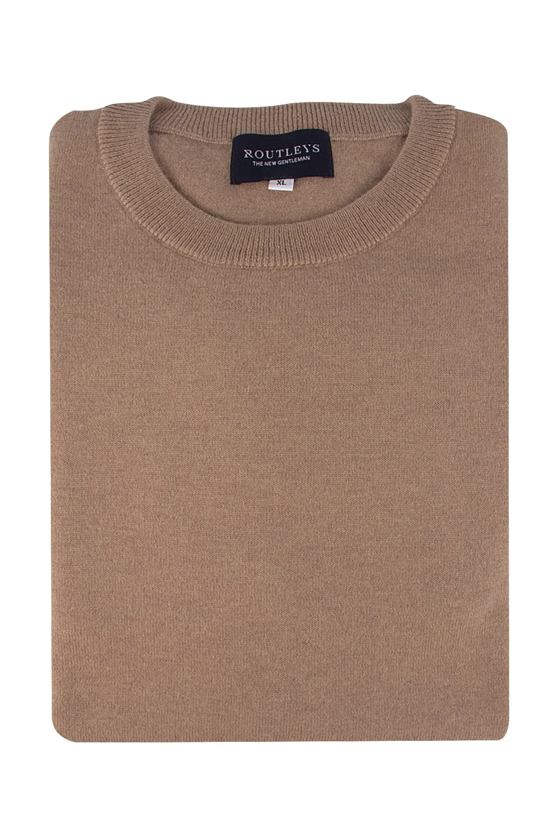 Routleys Wool/Cashmere Crew Neck Knit Camel