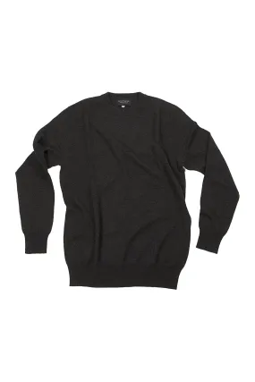 Routleys Wool/Cashmere Crew Neck Knit Charcoal