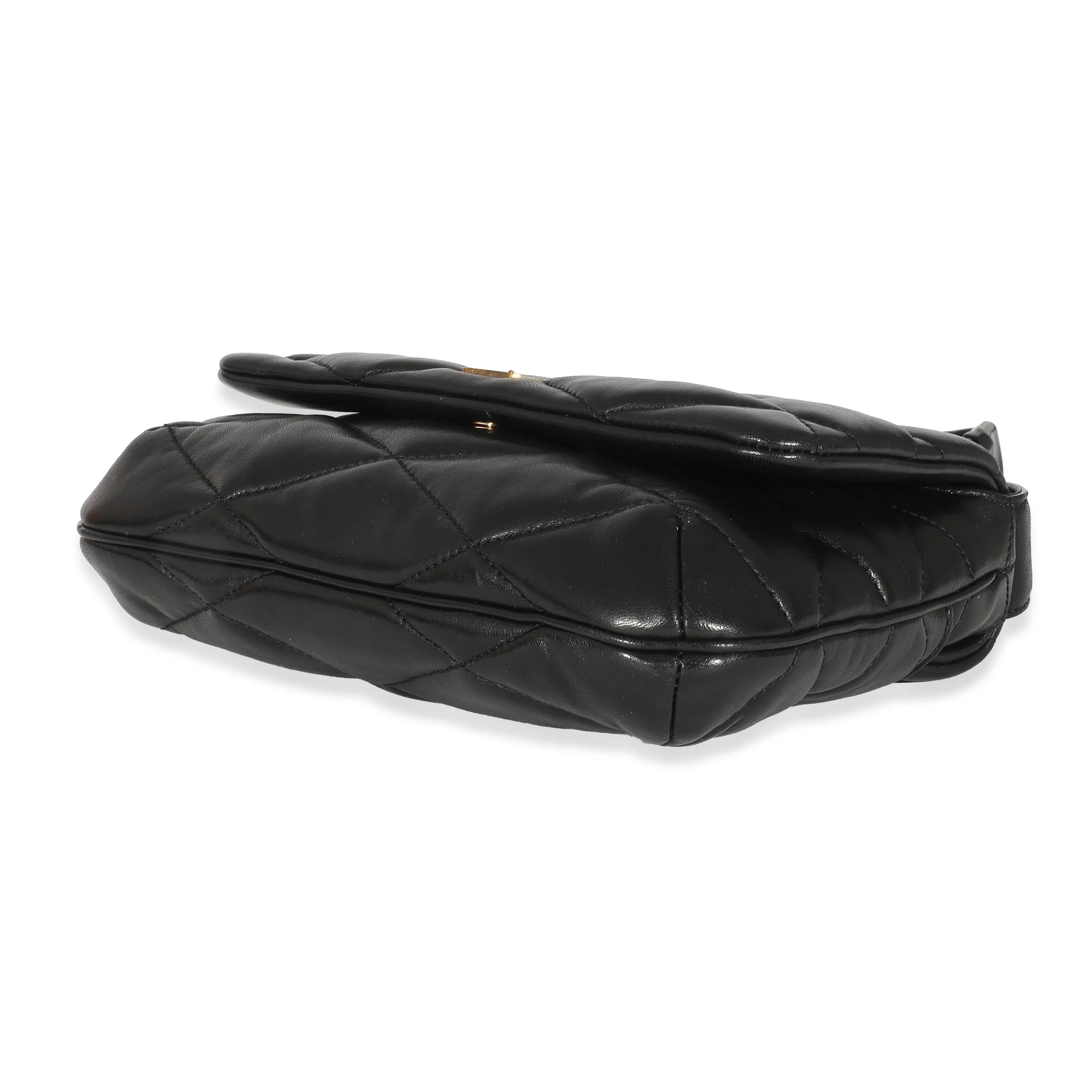 Saint Laurent Black Quilted Lambskin Le 57 Hobo