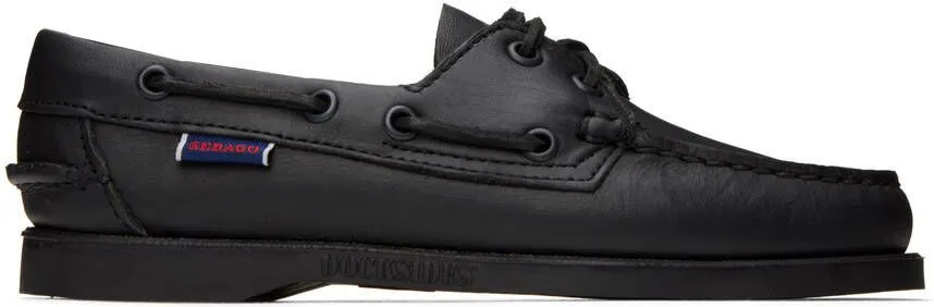 Sebago Black Docksides Oxfords