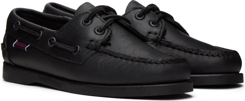 Sebago Black Docksides Oxfords