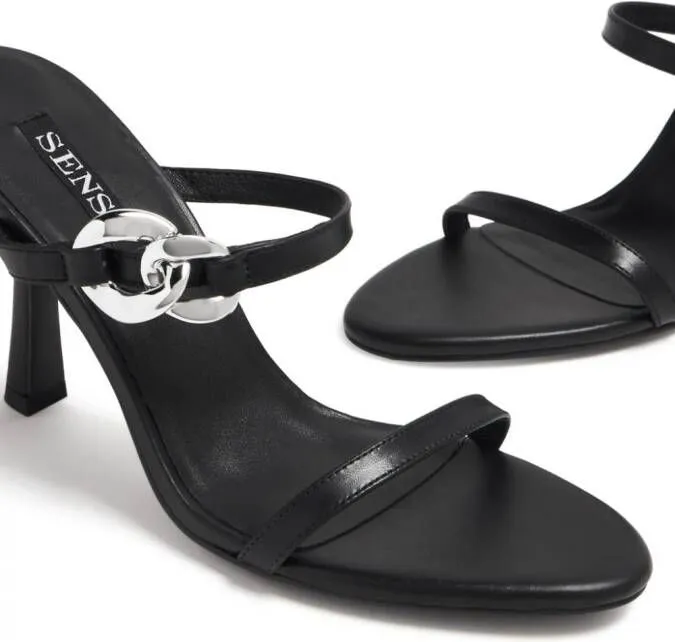 Senso Kiana 100mm ankle-strap mules Black