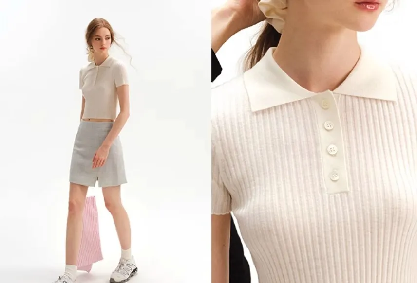 Since Then  |Casual Style Wool Plain Short Sleeves Formal Style