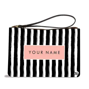 Small Hand Pouch - Black Lines