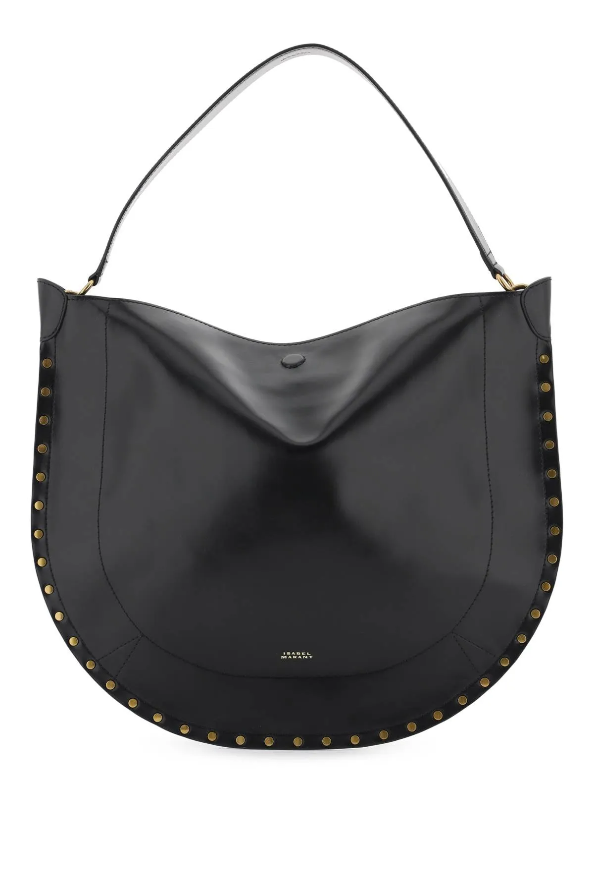 Smooth Leather Hobo Bag With