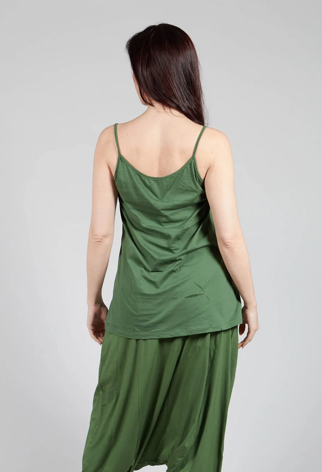 Spaghetti Strap Vest in Green