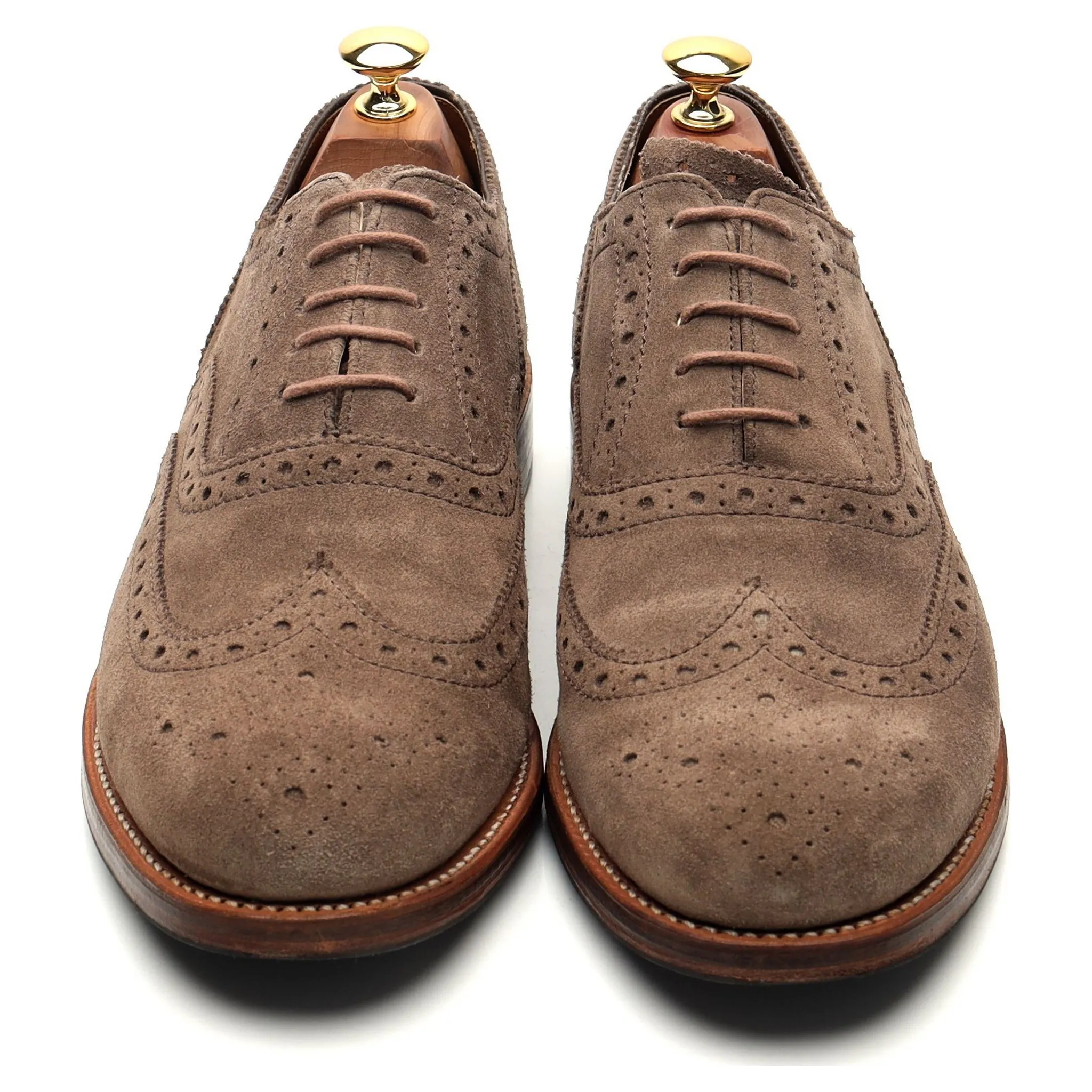 'Stanley' Light Brown Suede Oxford Brogues UK 9 G