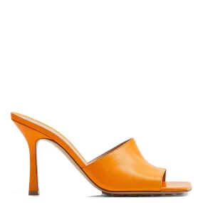 Stretch Mule Sandal 90, Tangerine