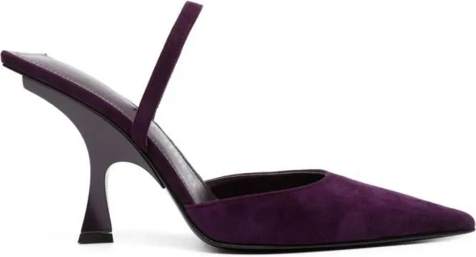 The Attico Ester 95mm slingback mules Purple