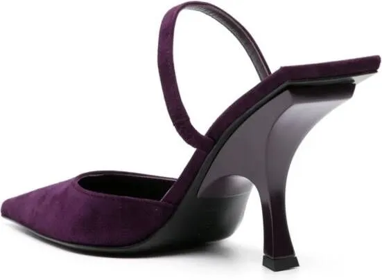 The Attico Ester 95mm slingback mules Purple