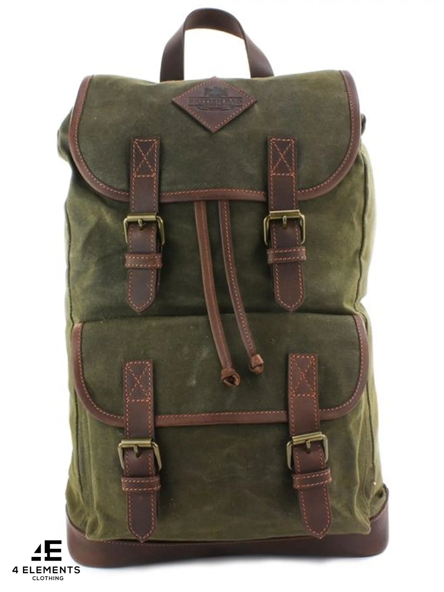 The British Bag Company - The Navigator Brown Wax Canvas Rucksack