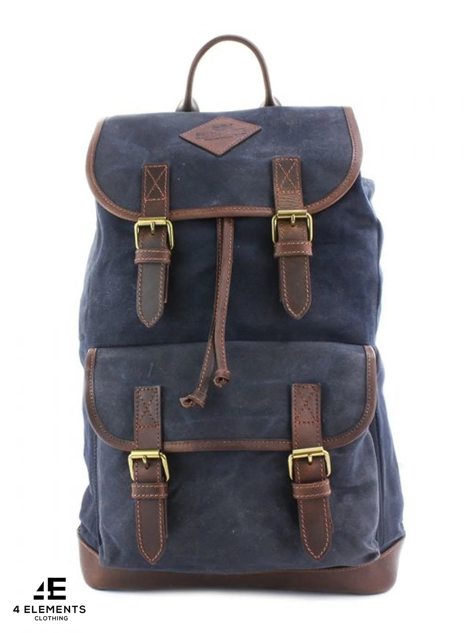 The British Bag Company - The Navigator Brown Wax Canvas Rucksack