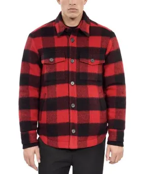 The Kooples Wool Blend Checked Jacket