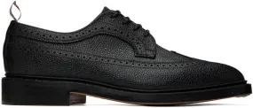 Thom Browne Black Longwing Brogue Oxfords