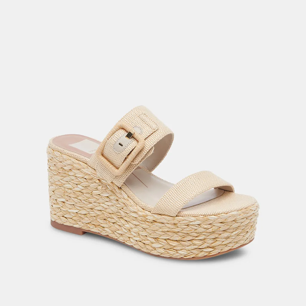 THORIN Wedges Natural Raffia | Natural Raffia Wedges for Women– Dolce Vita 6886736199746