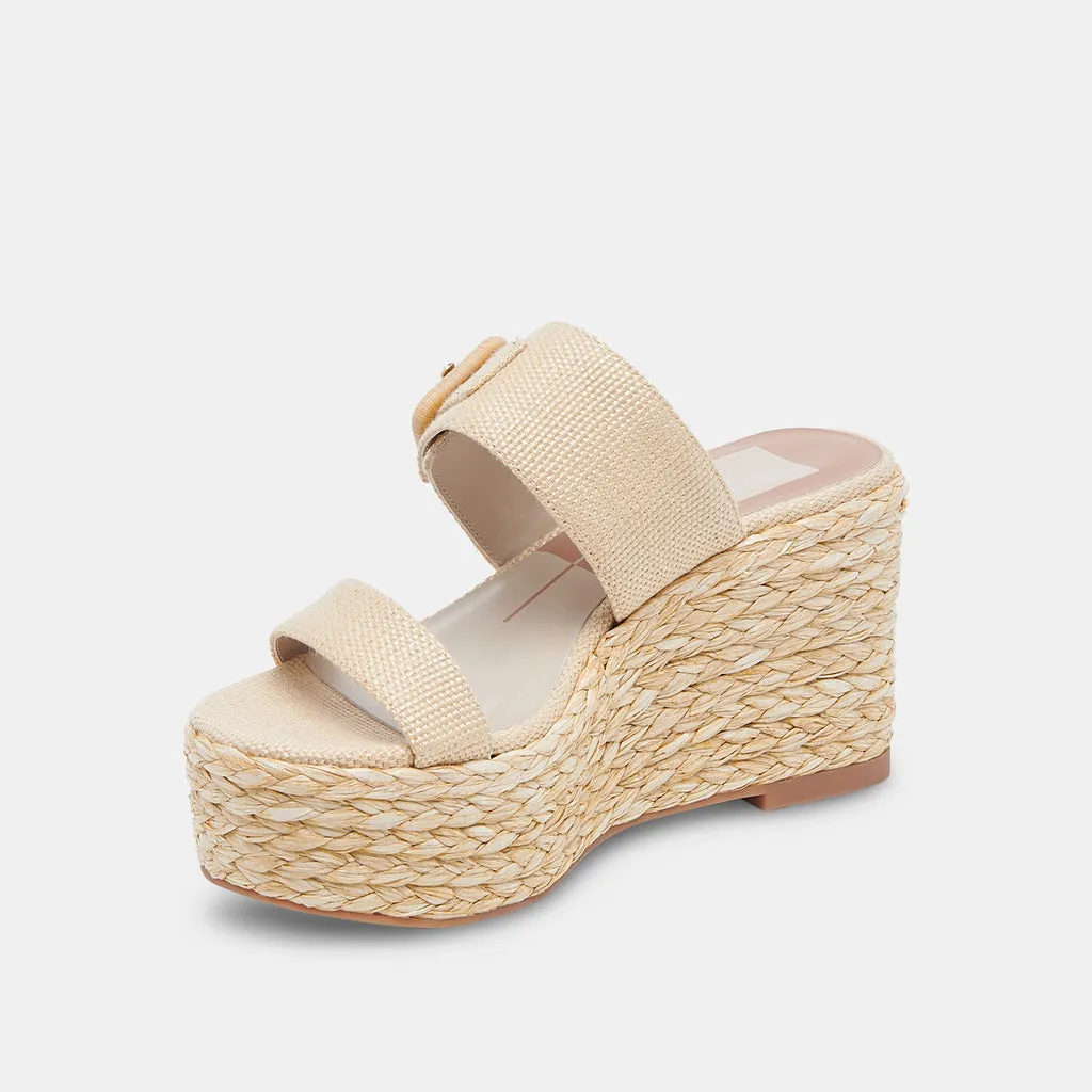 THORIN Wedges Natural Raffia | Natural Raffia Wedges for Women– Dolce Vita 6886736199746