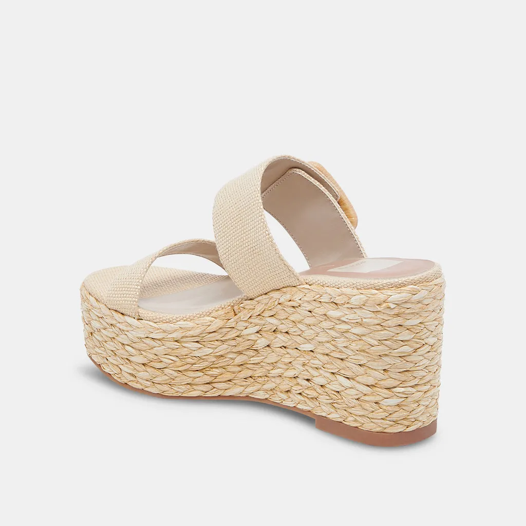 THORIN Wedges Natural Raffia | Natural Raffia Wedges for Women– Dolce Vita 6886736199746