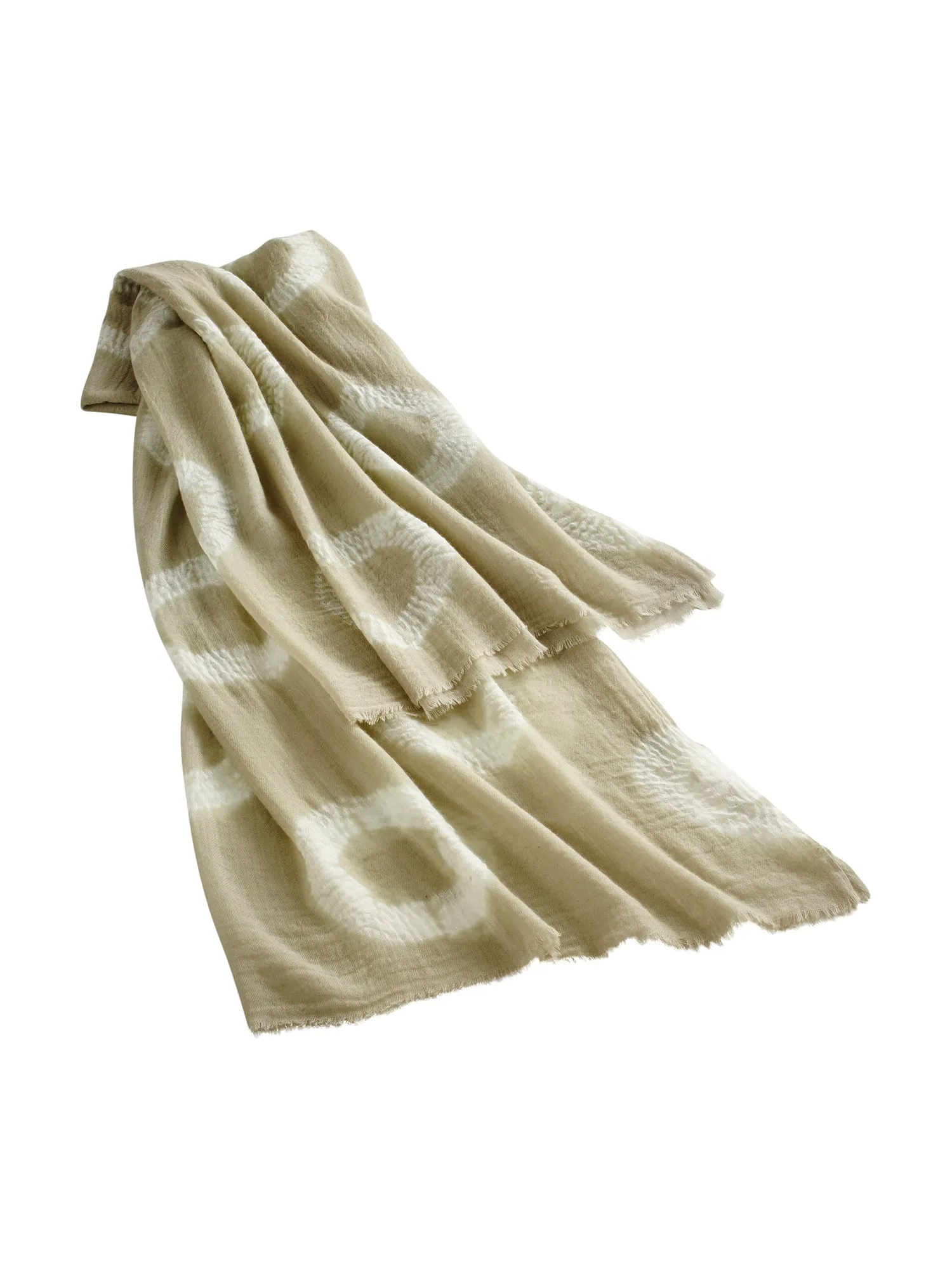 Tie Dye Circle Cashmere Scarf