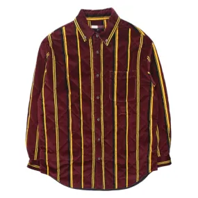 Tommy Hilfiger Wine Striped Quilted Shirt