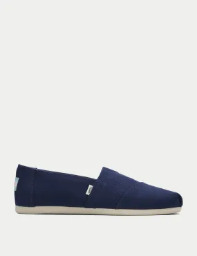 Toms Women's Canvas Flat Espadrilles - 5 - Navy, Grey,Navy,Black,Black/Black,Natural