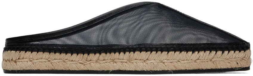 TOTEME Black 'The Espadrille Slipper' Espadrilles