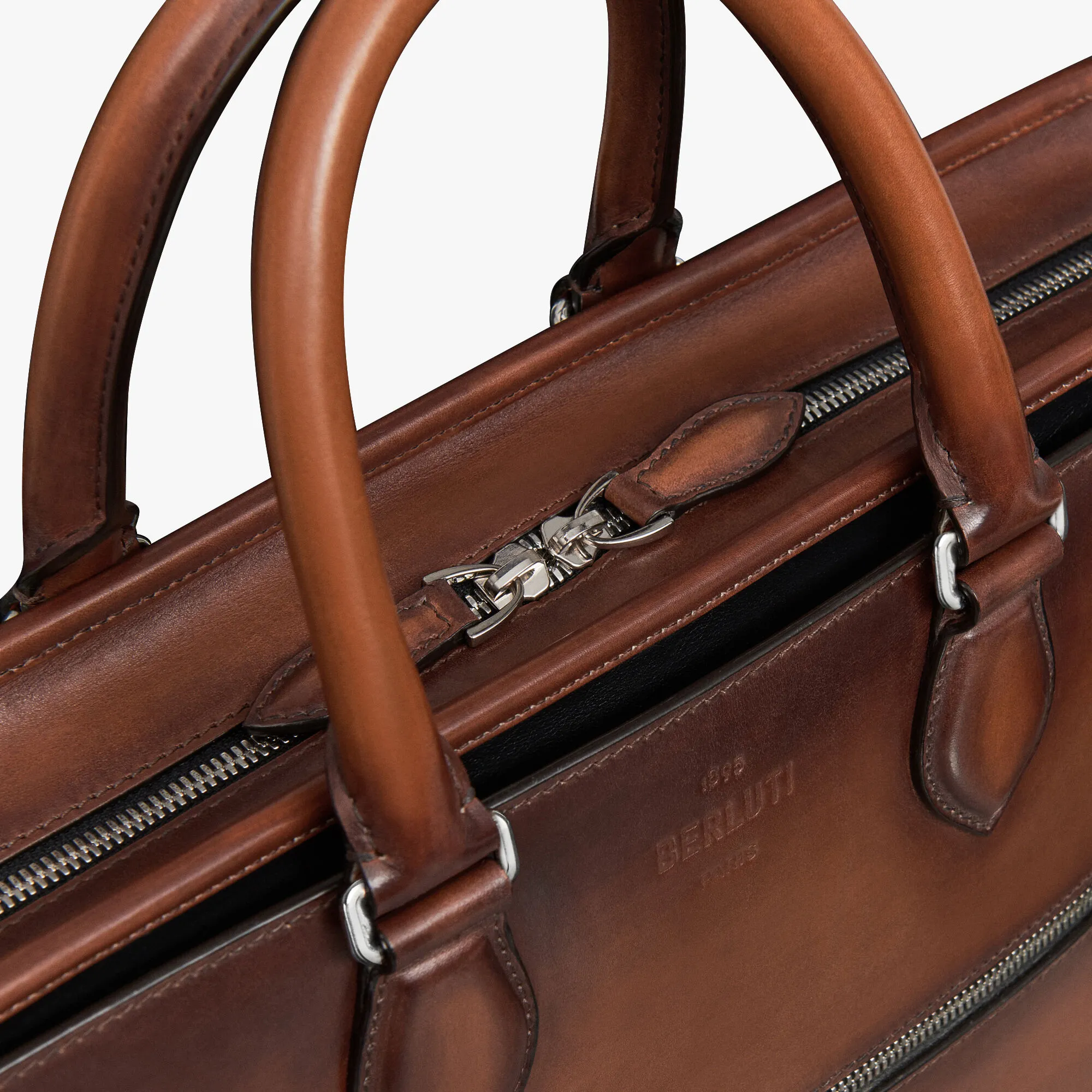 Un Jour Leather Briefcase