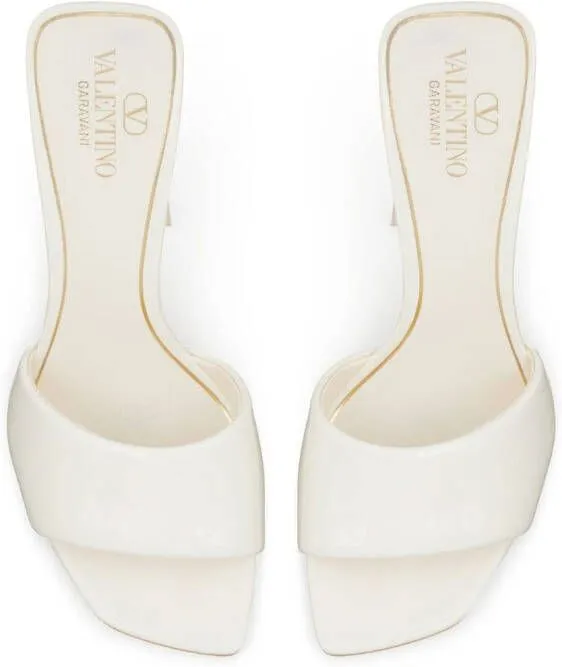 Valentino Garavani One Stud Hyper 105mm leather mules Neutrals