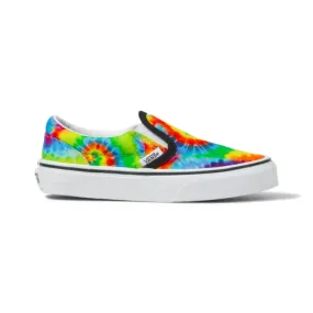 Vans Classic Slip-On Toddler/Youth Skate Shoes - Spiral Tie Dye -