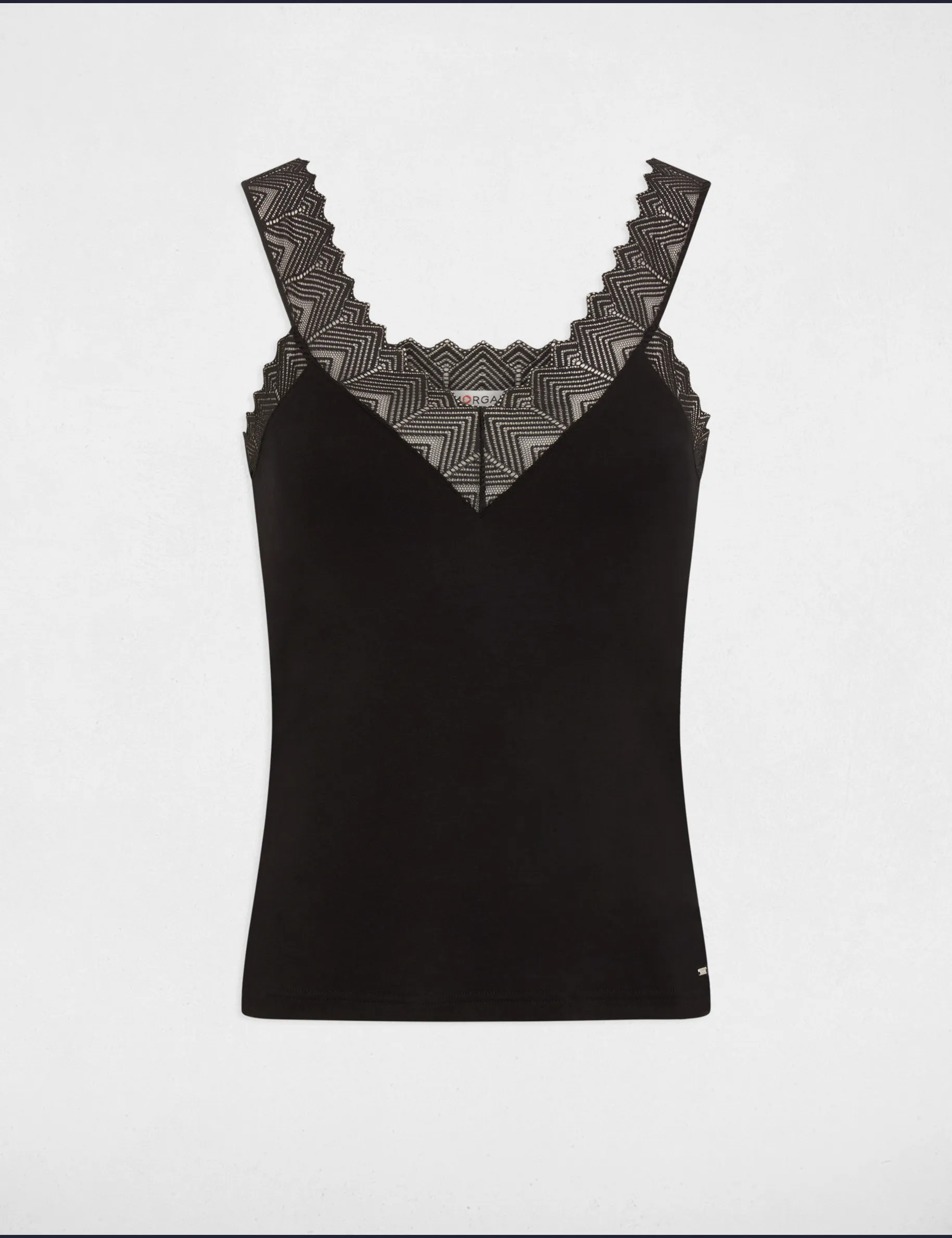 Vest top in lace black women