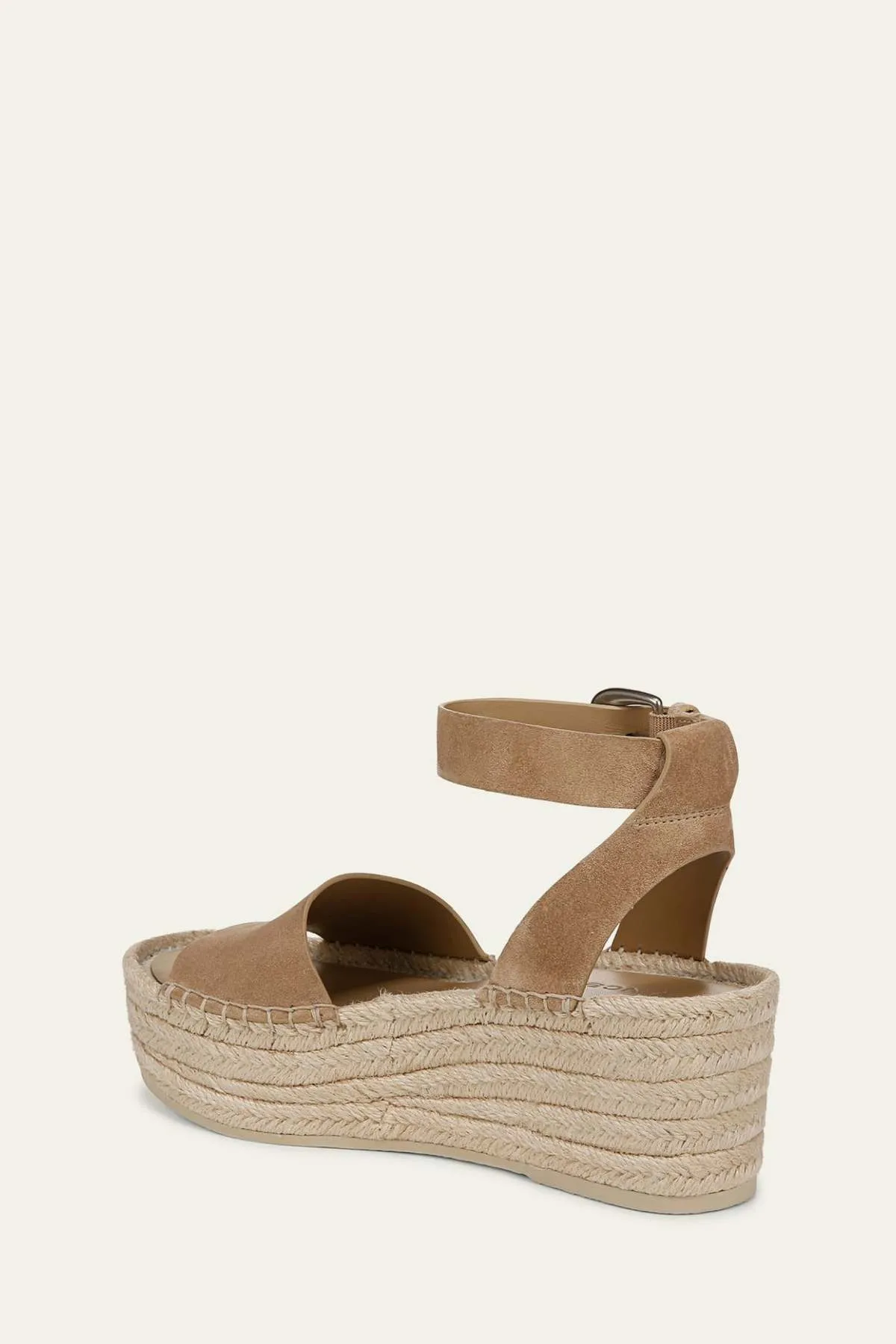 Vince Belisa Suede Platform Ankle-Strap Espadrilles - Dune