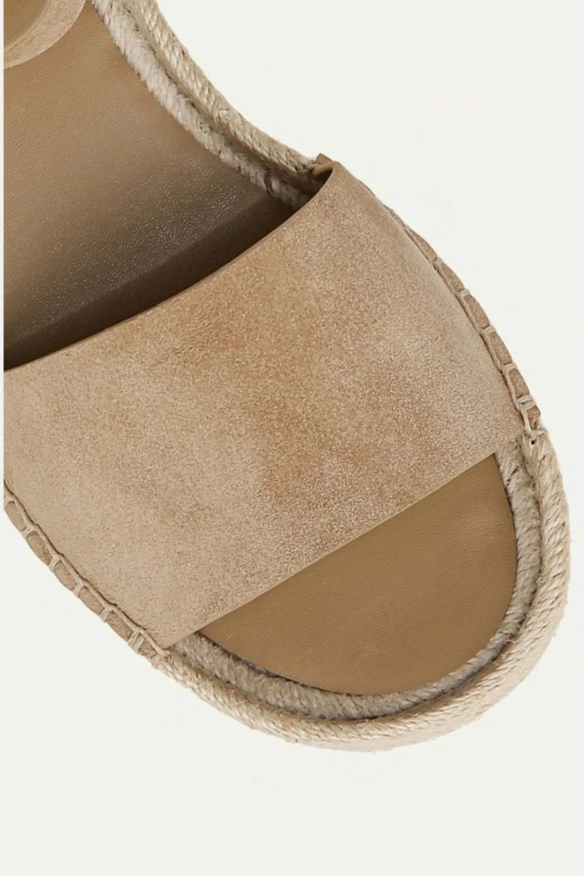 Vince Belisa Suede Platform Ankle-Strap Espadrilles - Dune