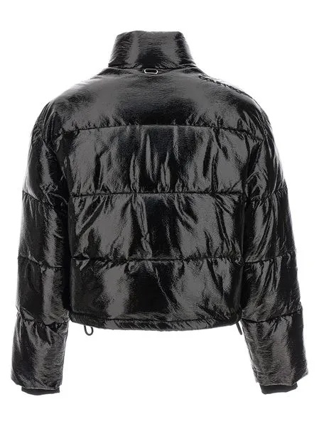 VINYL HIGH NECK PUFFER JACKET