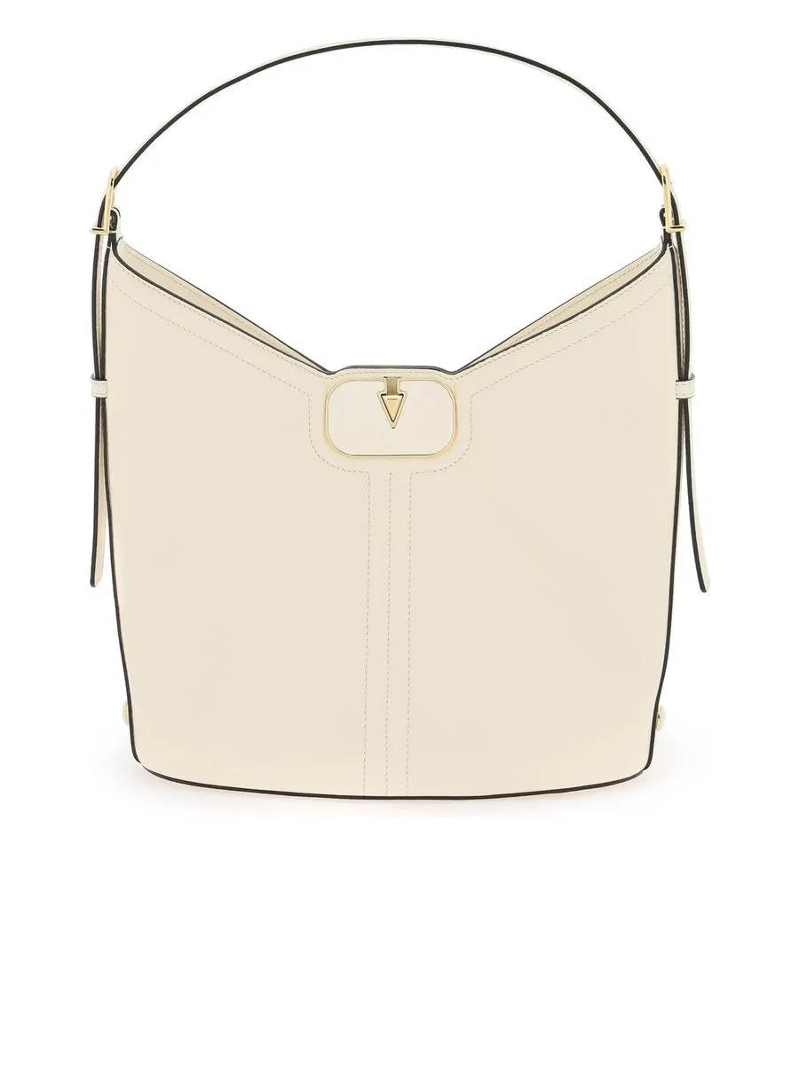 Vlogo Leather Hobo Bag