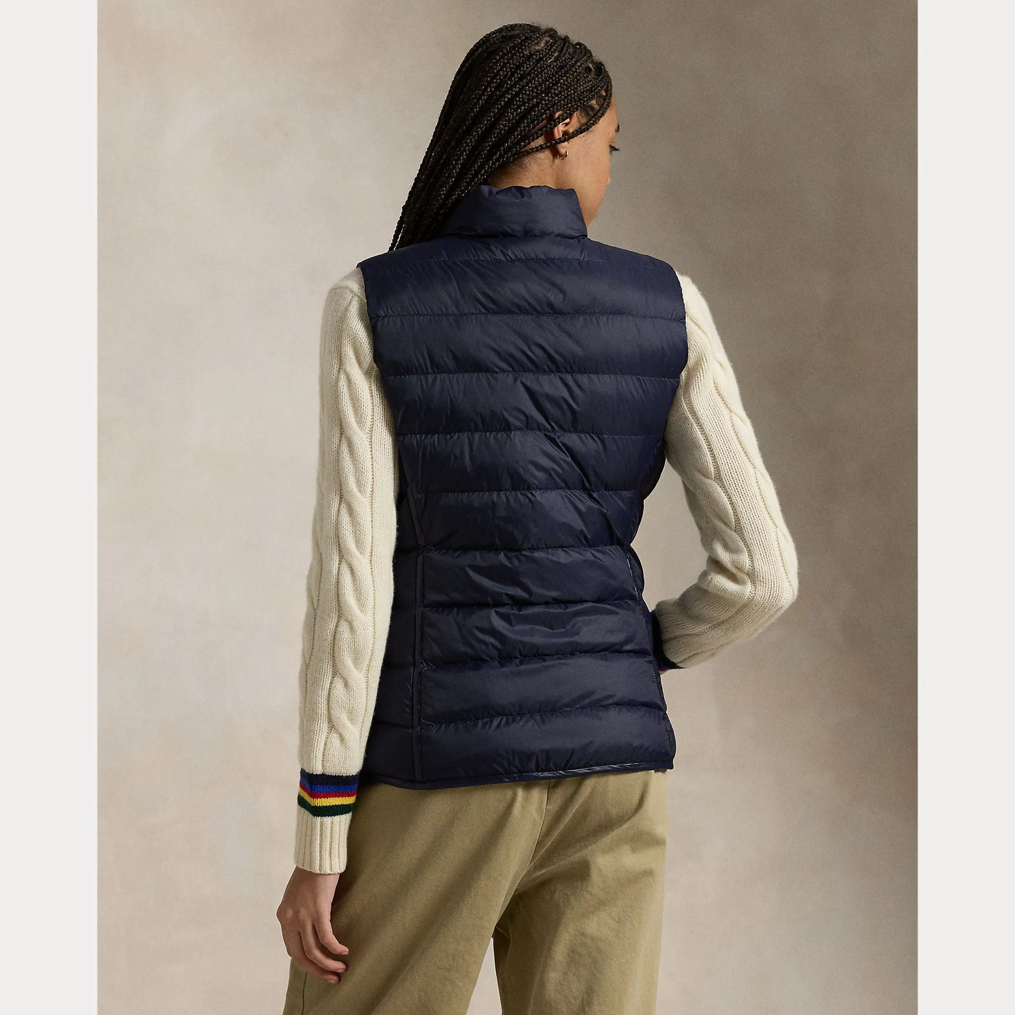 WATER-REPELLENT QUILTED PACKABLE VEST