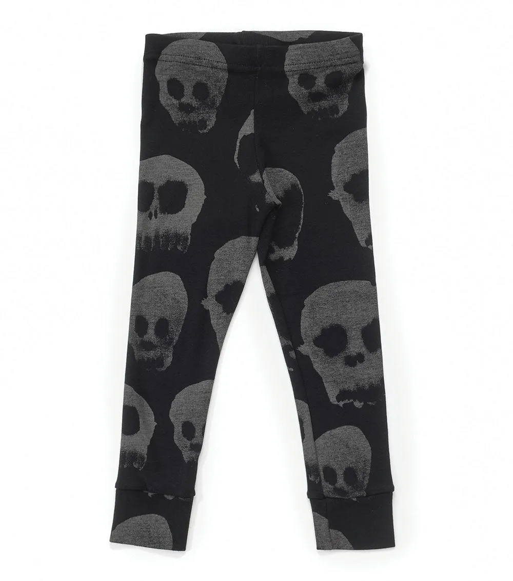 water skull leggings