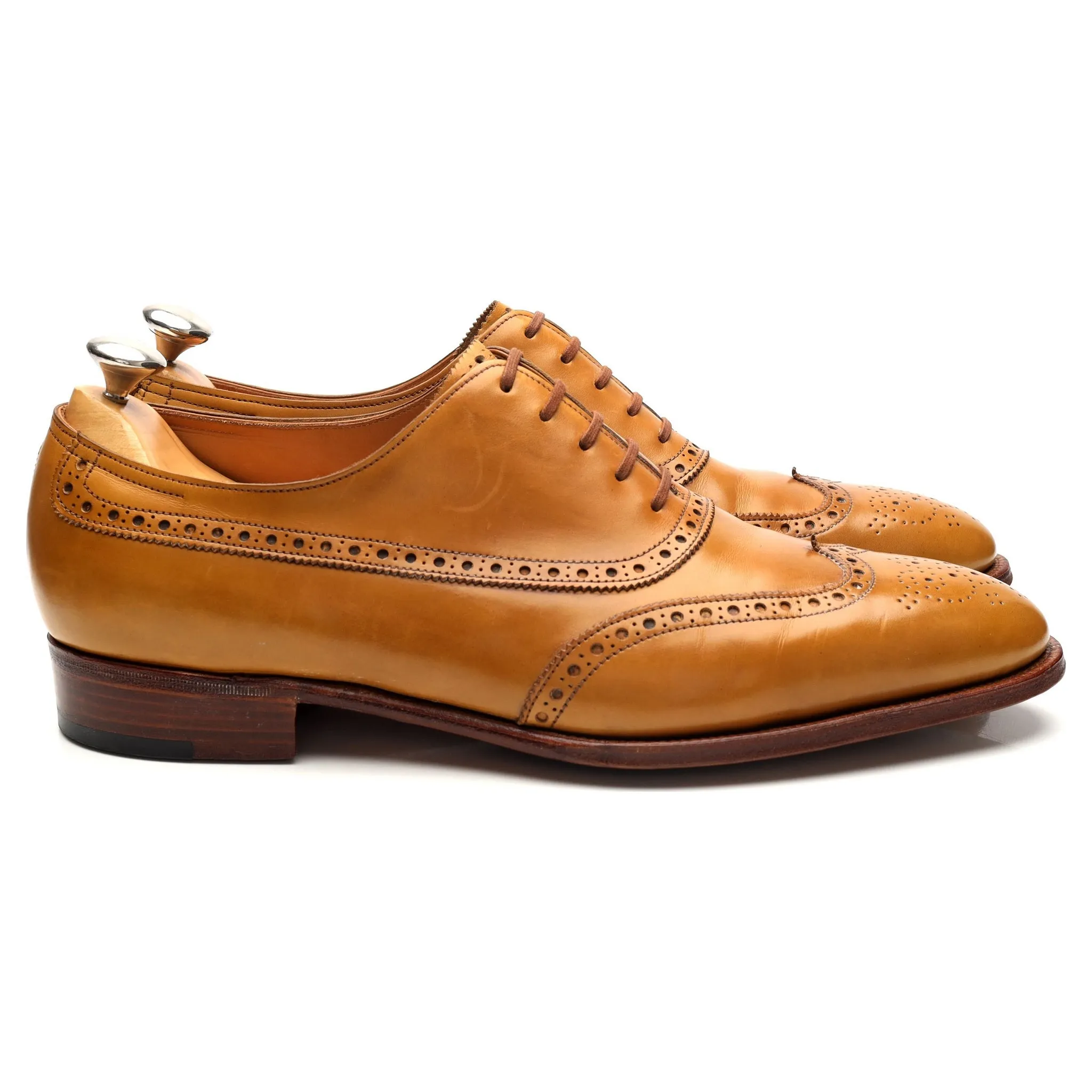 'Westminster' Tan Brown Leather Oxford Brogues UK 9 E