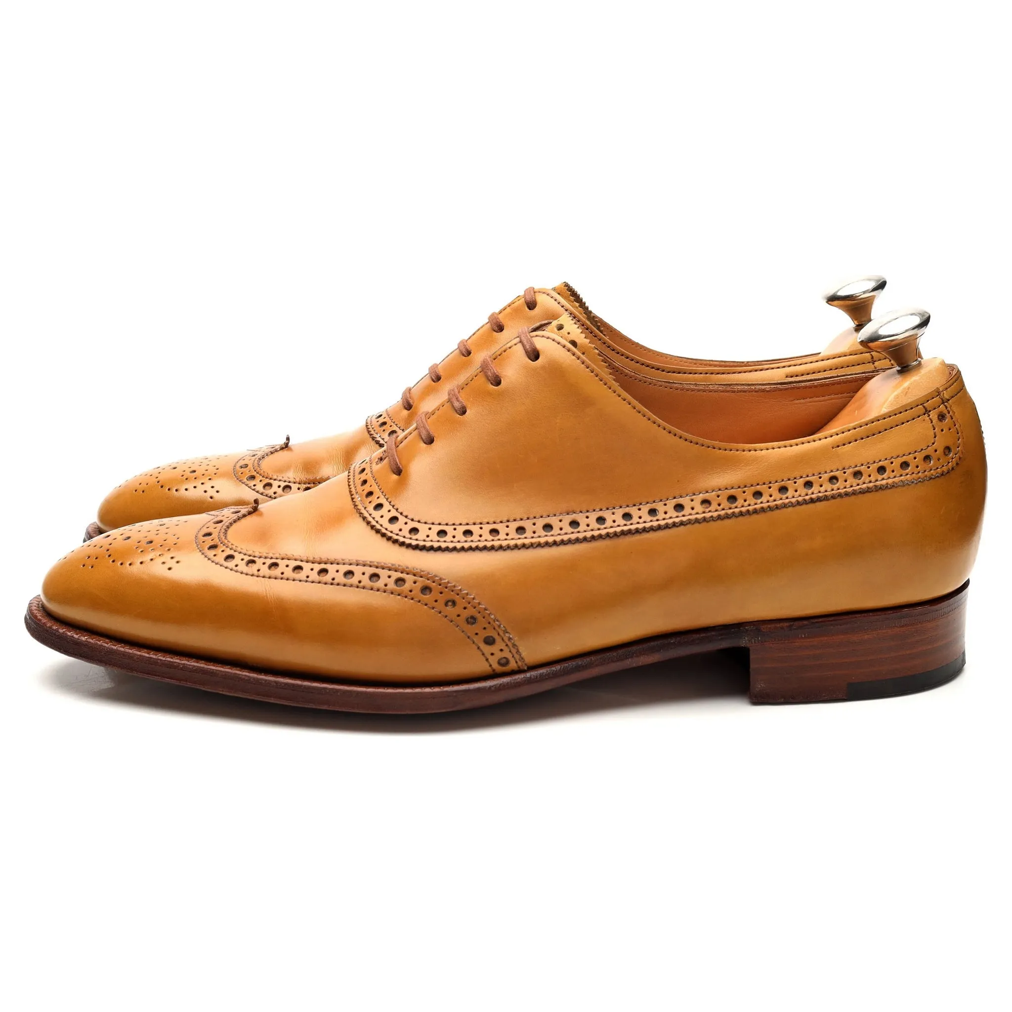 'Westminster' Tan Brown Leather Oxford Brogues UK 9 E