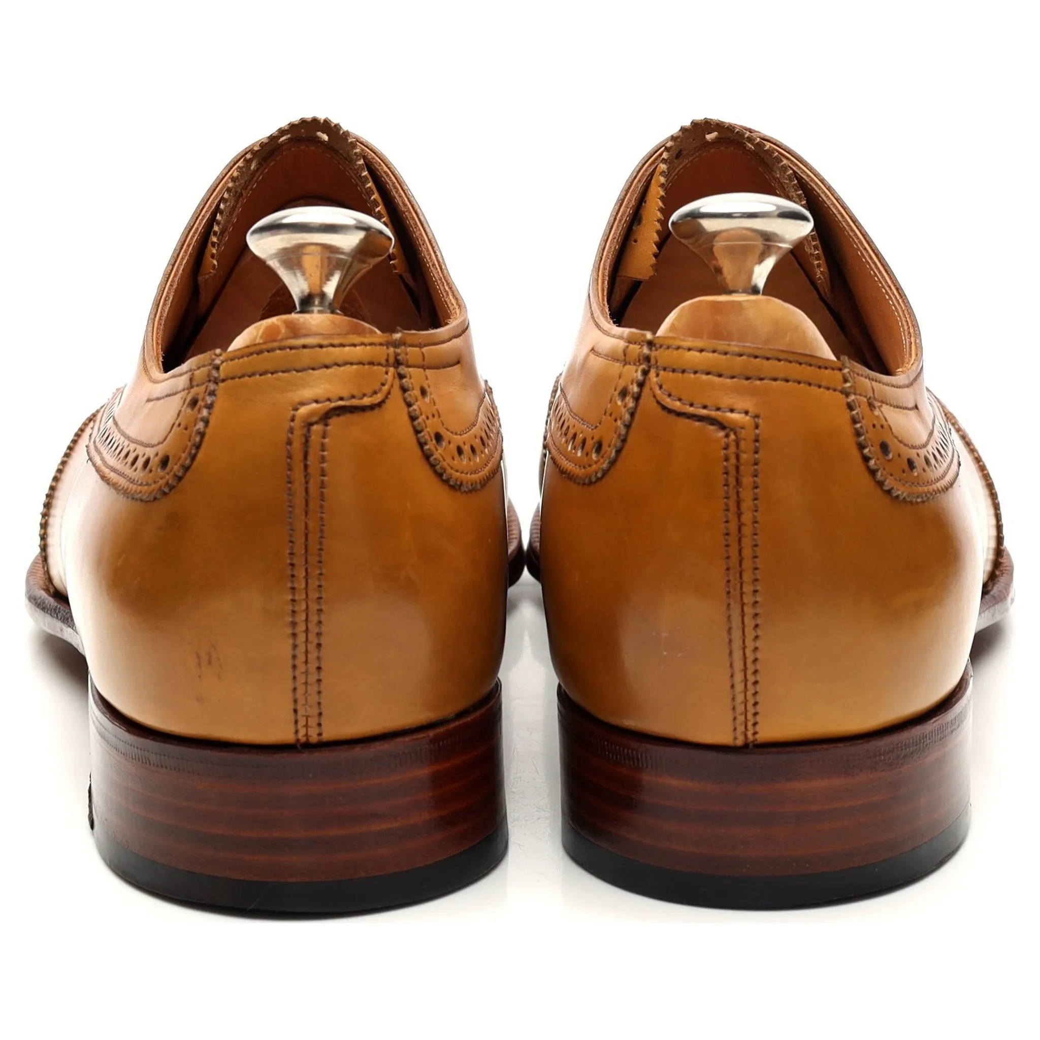 'Westminster' Tan Brown Leather Oxford Brogues UK 9 E